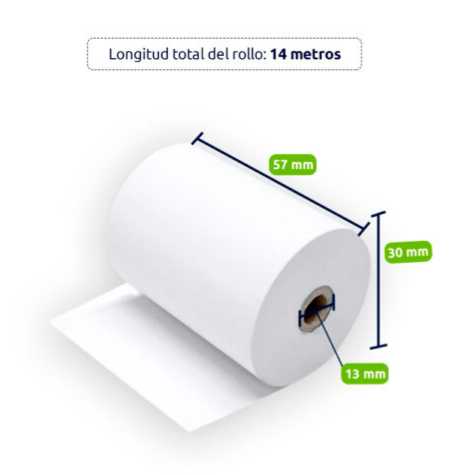 ROLLO DE PAPEL TERMICO PARA IMPRESORA